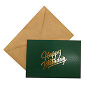 Голосовая открытка с печатью `Happy Birthday` в крафтовом конверте VC-GCP-HB-8 :: 
